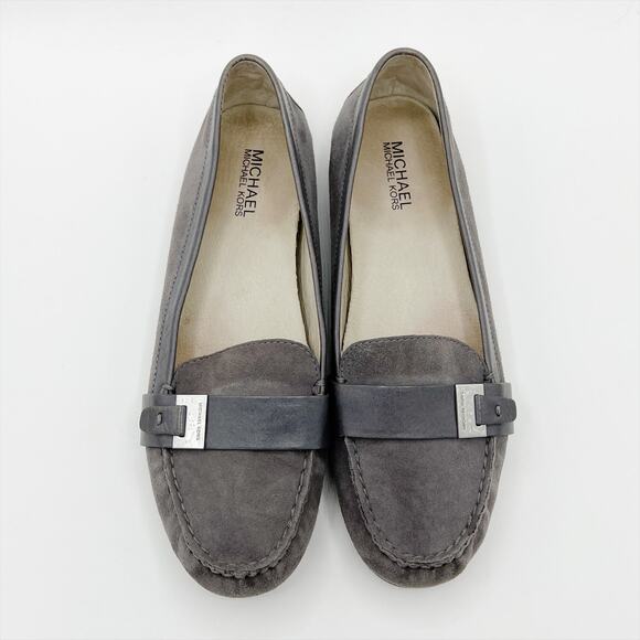 MICHAEL Michael Kors Shoes - Michael Kors Rory Loafers Moccasin 9.5M Grey Suede Leather